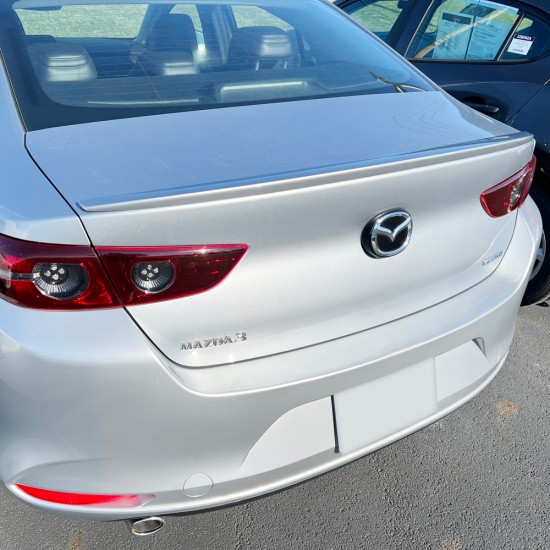 Mazda 3 Sedan Custom Style Flush Mount Rear Deck Spoiler 2019 - 2023 /  MAZDA3-19-FM